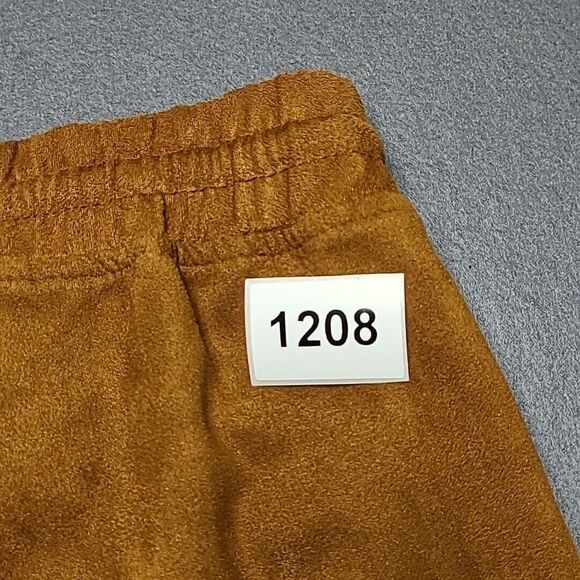 Harmony + Havoc Womens Joggers Large Brown Velvette Soft Stretch - Picture 12 of 12